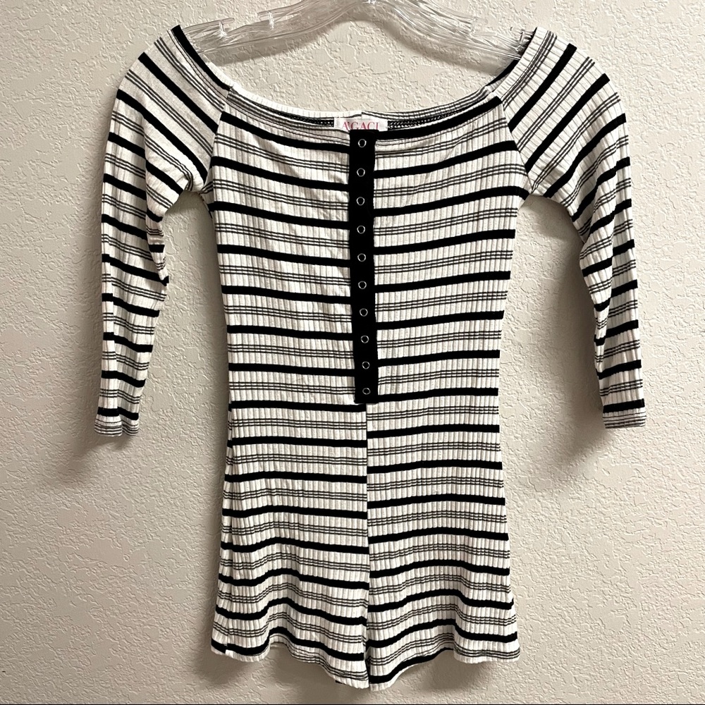 A’GACI | Black & White Romper